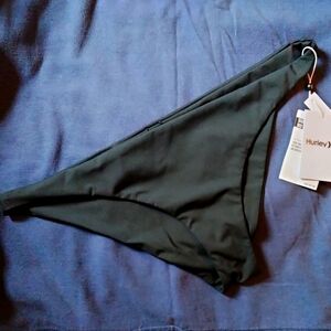moderate coverage surf bikini bottom HURLEY black (wear with tankini, rashguard)